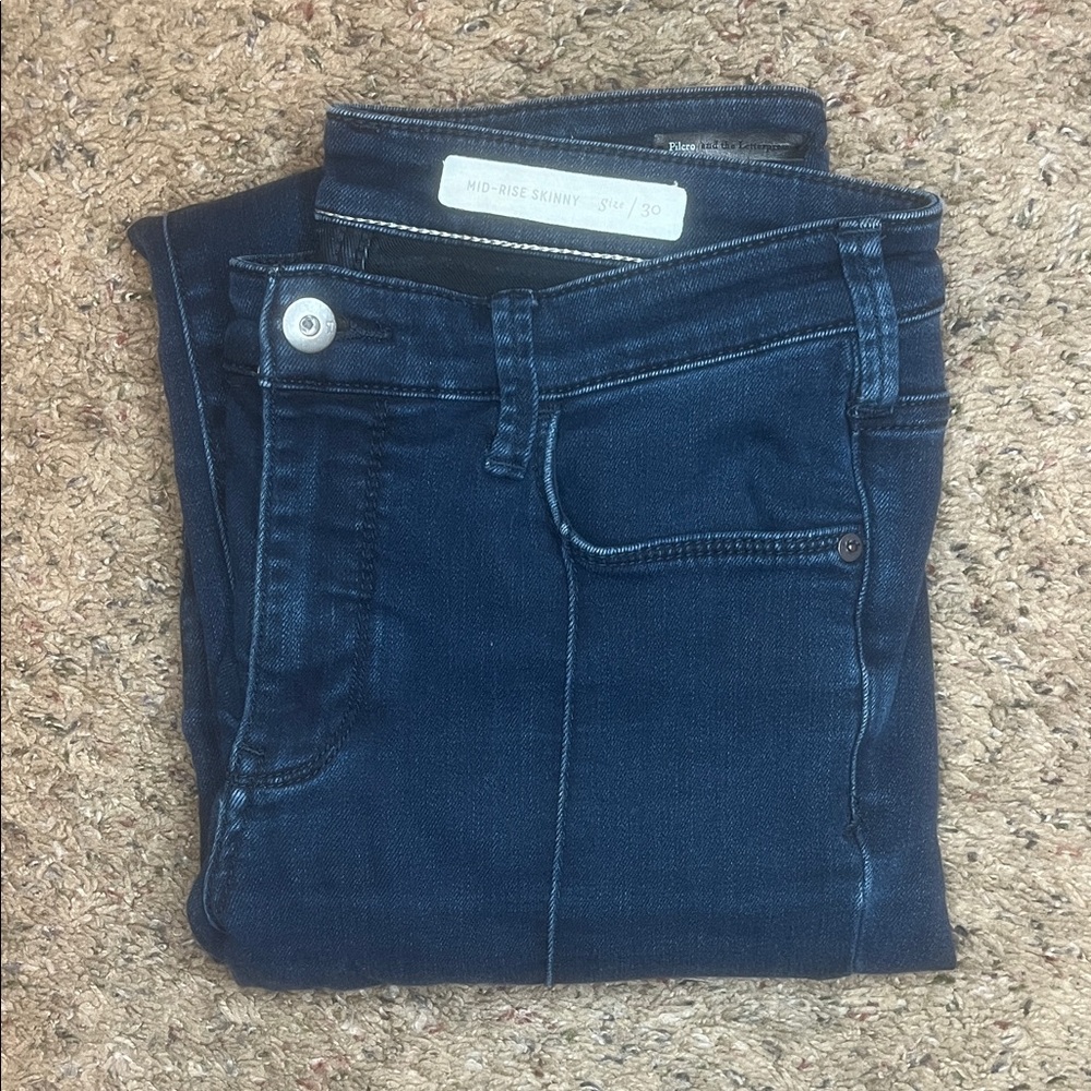 PILCRO and the letterpress Mid-Rise Skinny ankle Jeans - Blue